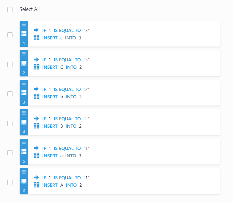 Dropdown conditional logic